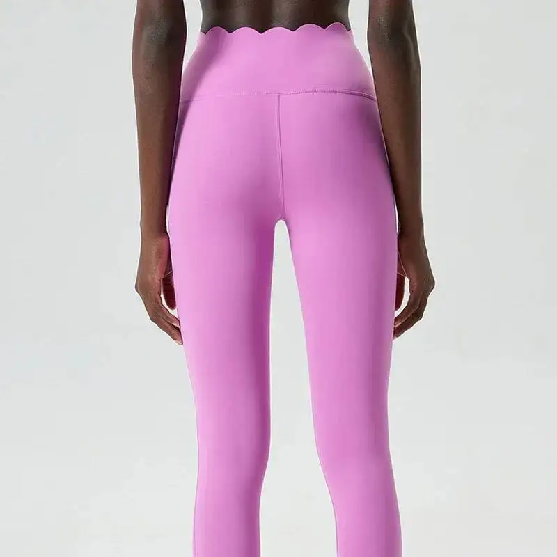 

High Waist Sports Leggings Women Solid Color Buttery Soft Yoga Pants Close Fit Breathable Gym Tights Female Running Sportswea