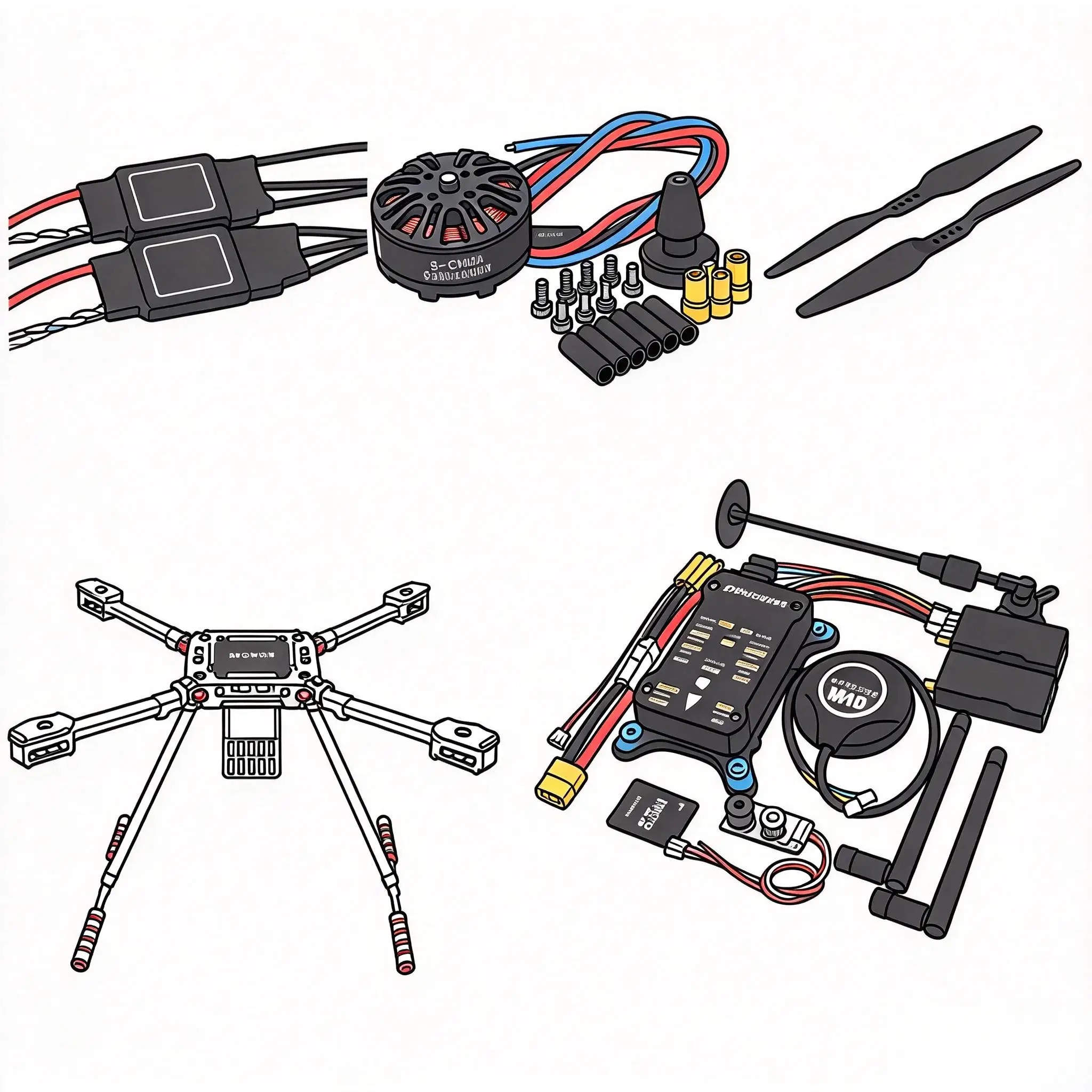 BCUBE 550 Hexa Frame PRO M8N M9N M10 Control Carbon Ardupilot Radio Telemetry Quadcopter BLHELI 40A ESC 3508 380KV Motor