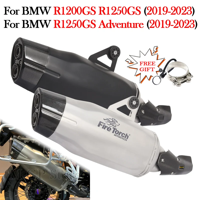 

Slip On Motorcycle Exhaust Mid Pipe Muffler Escape For BMW R1200GS R1250GS R1200 R1250 GS ADV Adventure 2019 2020 2021 2022 2023
