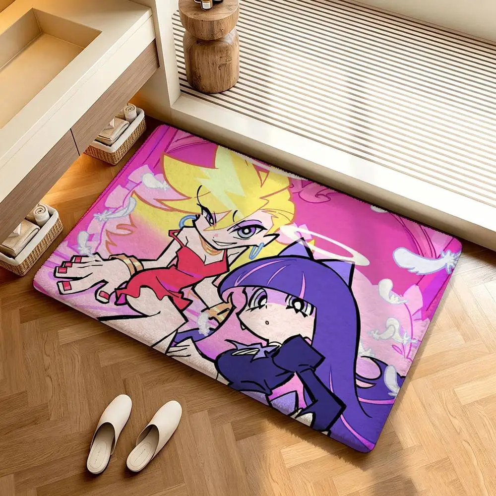 Panty Stocking with Garterbelt  Shower Room Absorbent Small Floor Mat Soft Comfortable Decorative Foot Mat