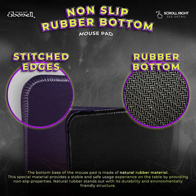 لوحة ماوس Lord of the Rings – Gandalf vs Balrog على جسر Khazad-dünm، سجادة مكتب معركة خيالية، ديكور هدايا للأرض الوسطى