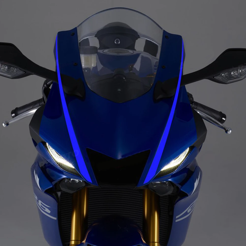 ヤマハモーターサイクルフロントプルステッカー,yzf r6 2017-2022反射ステッカー,yzf600 r6 2017 2018 2019 2020 2022