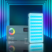 MIAOTU D02 LED RGB Light Live Vlog Fill Straight Pocket Video Photography Lighting for Phone iPhone iPad Laptop Camera