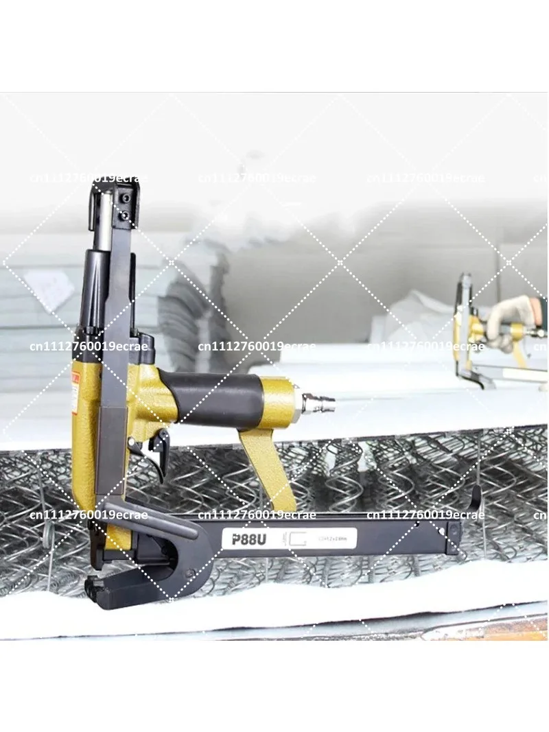 Pneumatic Nailing Gun Brown Chip Air Stapler for Sofa Cushion Cloth Blanket Woodworking Upholstery Tool