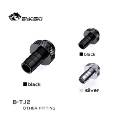 Bykski-conector de manguera de refrigeración por agua de B-TJ2, 2 Pagoda dividida, patrón de diamante Premium G1/4 piezas, ajuste de radiador, tubo suave