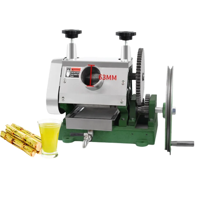 Cane-Juice Squeezer Commercial Small Bench Type Stainless Steel Manual Sugar Cane Juice Press Dedicated Hand Sugarcane Machine