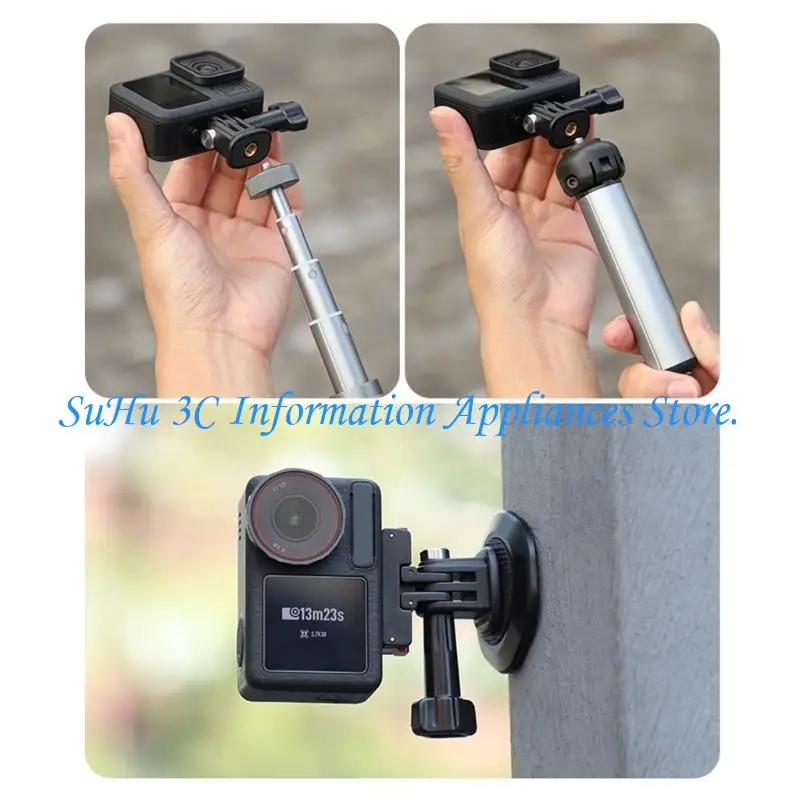 

J0MB 1/4 Adapter Tripod Adapter For Action 5/4/3 Pocket 3 Action Camera Adjustable Base Adapter Tripod Mount Adapter
