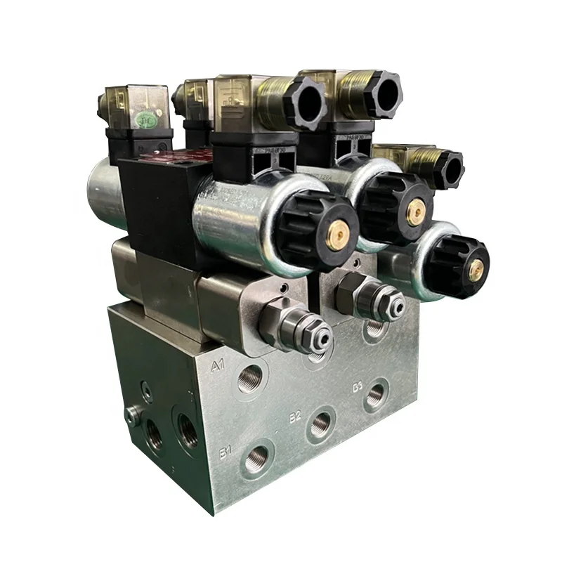 High Quality Custom Manifold Hydraulic Valve Multi-way 24 Volt Block Assembly Excavator Tractor Lifting Oil Path Fast Delivery