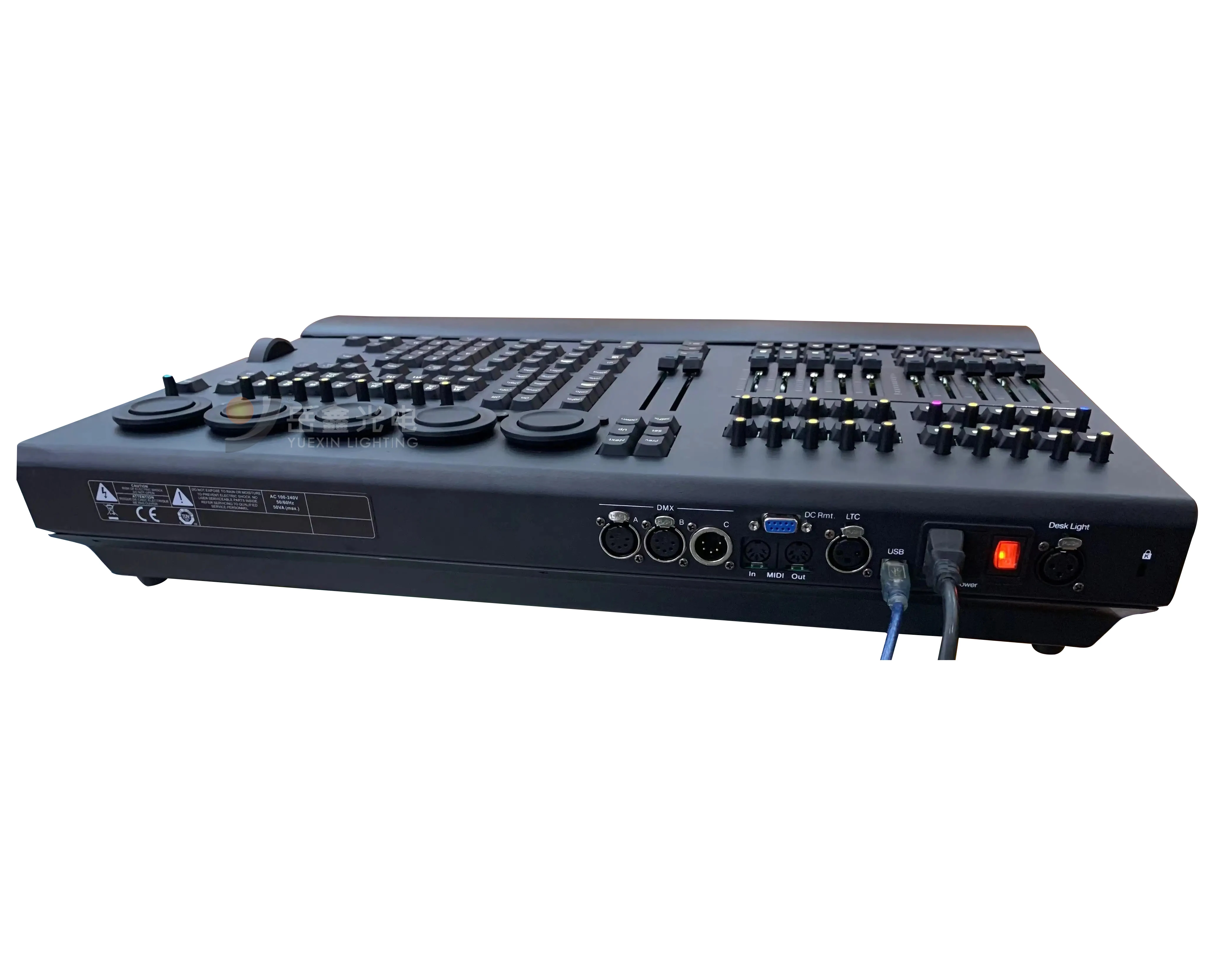 Contrôleur d'éclairage DMX sur PC, aile de commande, fader, console pour éclairage mobile