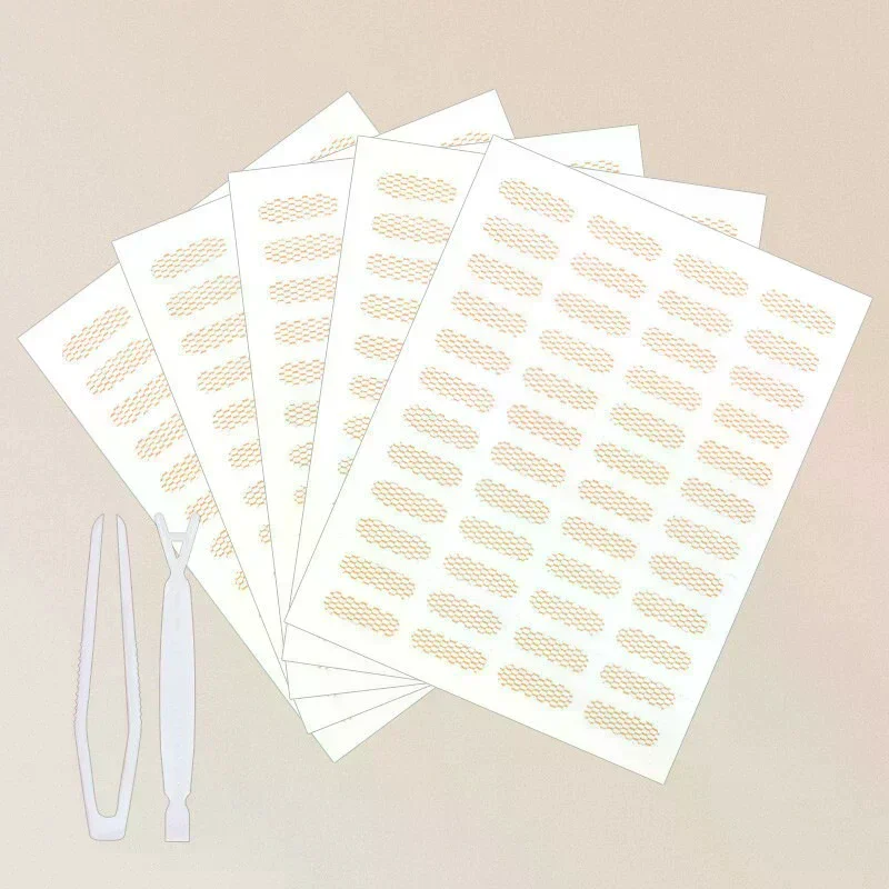 Natural Eye-Lift Mesh-Lace Transparent Invisible Self-adhesive Eyelid Tapes Stickers Women Invisible Double-fold Eyelid Stickers