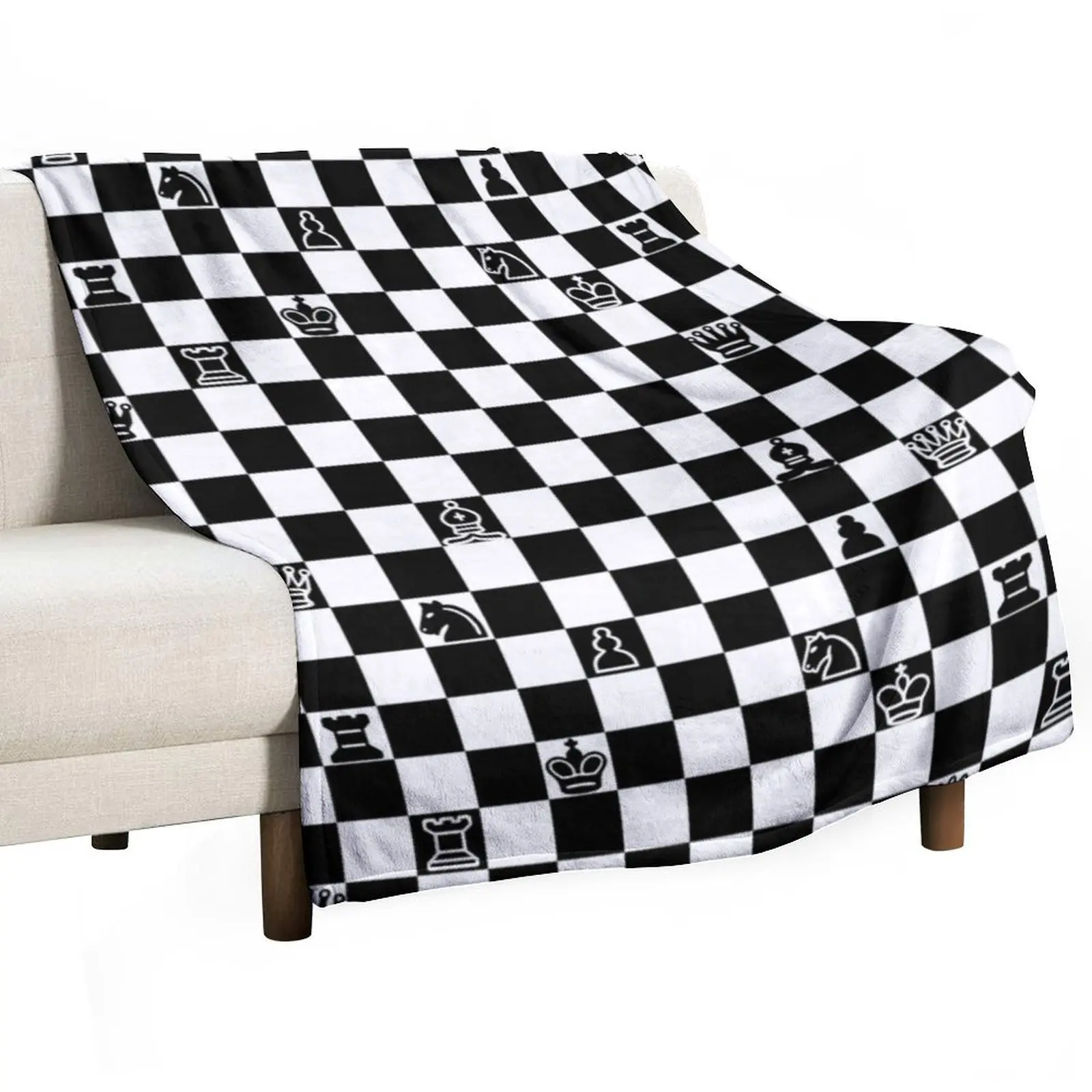 

Chess Throw Blanket warm for winter Plaid on the sofa Summer Beddings Thermal Blankets