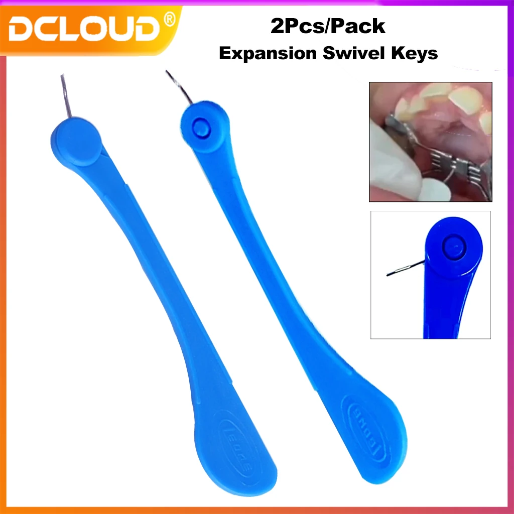 DCLOUD 2Pcs Zahnimplantat-Expansionsschraube Schneller kieferorthopädischer Gaumenexpander Drehschlüssel Zahnmedizin Ortho Tools Instrument