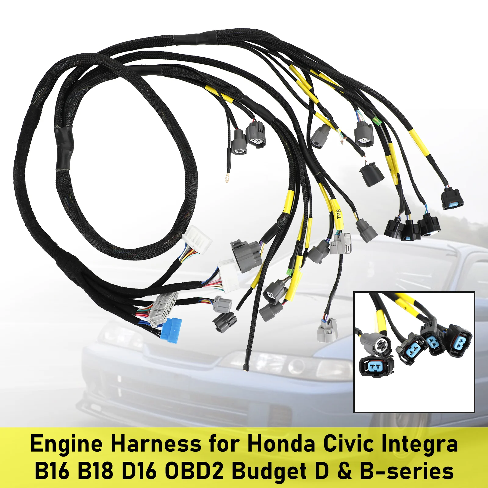 Artudatech Engine Harness for Honda Civic Integra B16 B18 D16 OBD2 Budget D & B-series Car Accessories