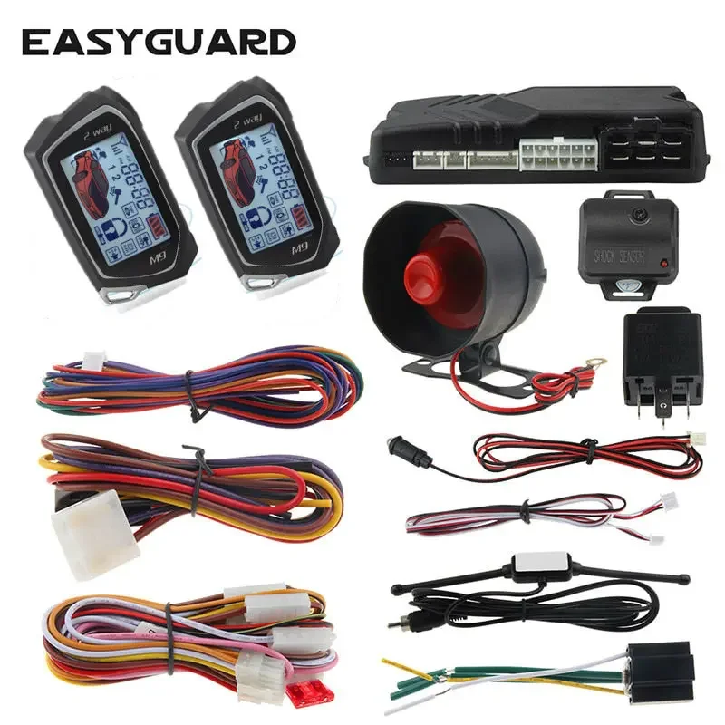 shock sensor timer engine start remote engine start 2 way car alarm system