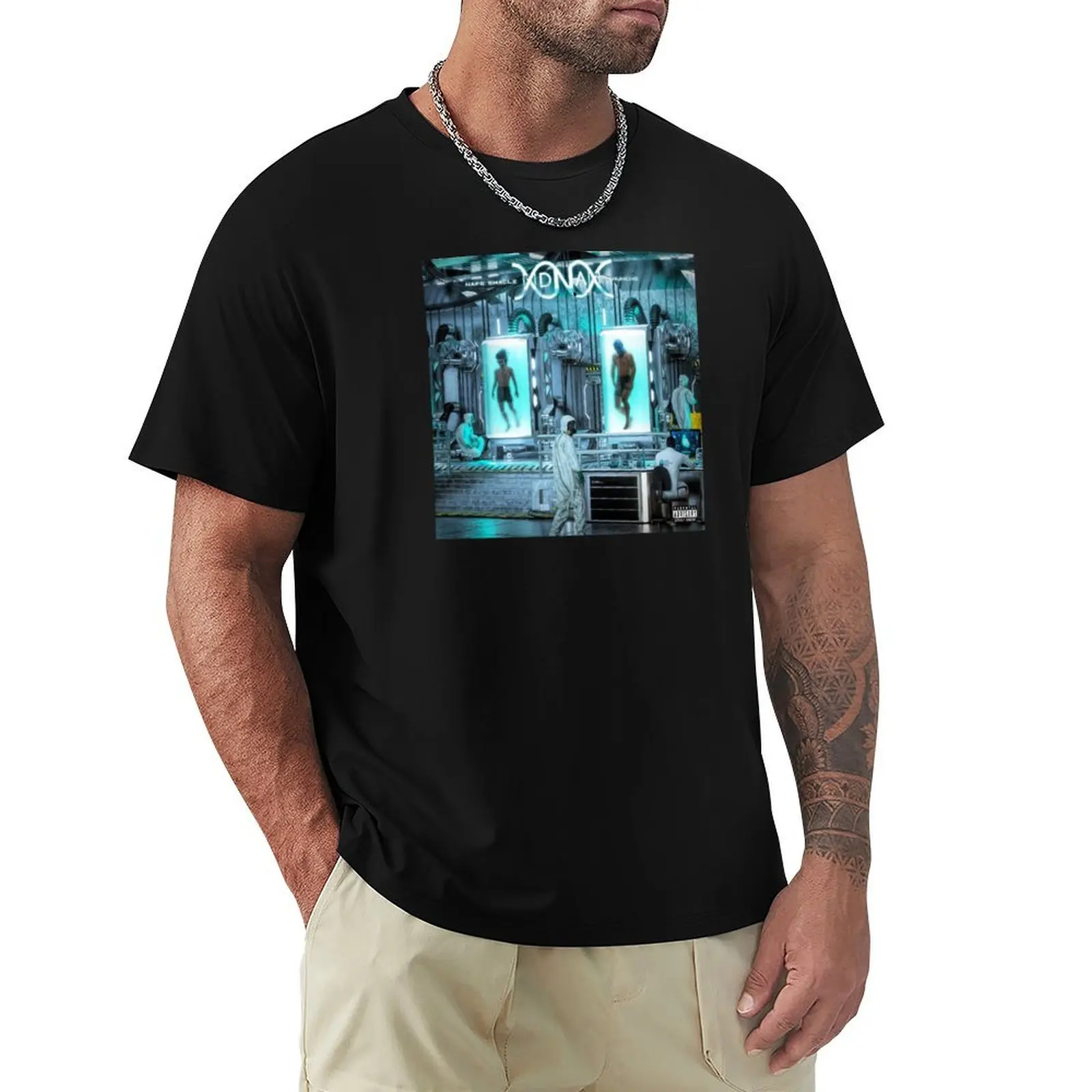 

M Huncho x Nafe Smallz: DNA Official Merchandise T-Shirt Casual Daily Wear Short Sleeve Top