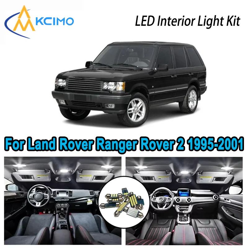 

High-Quality LED Interior Kit for Land Rover Ranger Rover 2 II P38 P38A 1995-2001 Error-Free Dome Map Trunk Automotive Lamps
