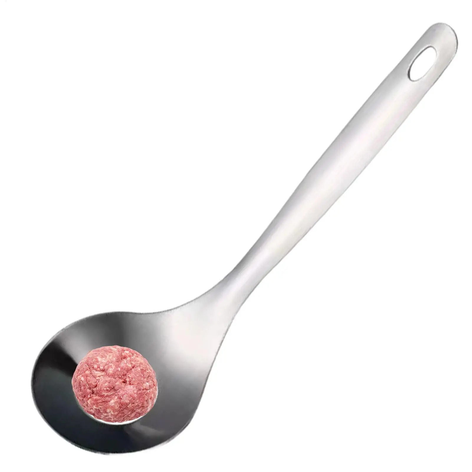 1pc 304 Stainless Steel Meatball Spoon Hand Squeeze Meatball Spoon Squeeze Maker Spooner Meatball Maker Kitchen Gadgets