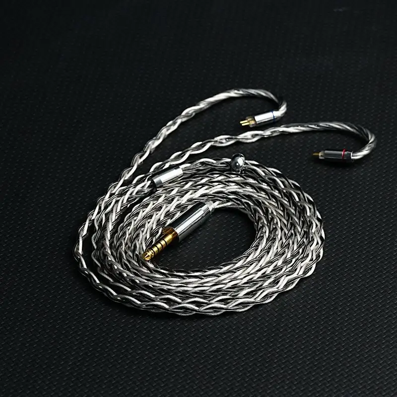 

XINHS H21 8-Core 7N Single Crystal Copper+7N Single Crystal Copper Silver Plated Earphone Cable