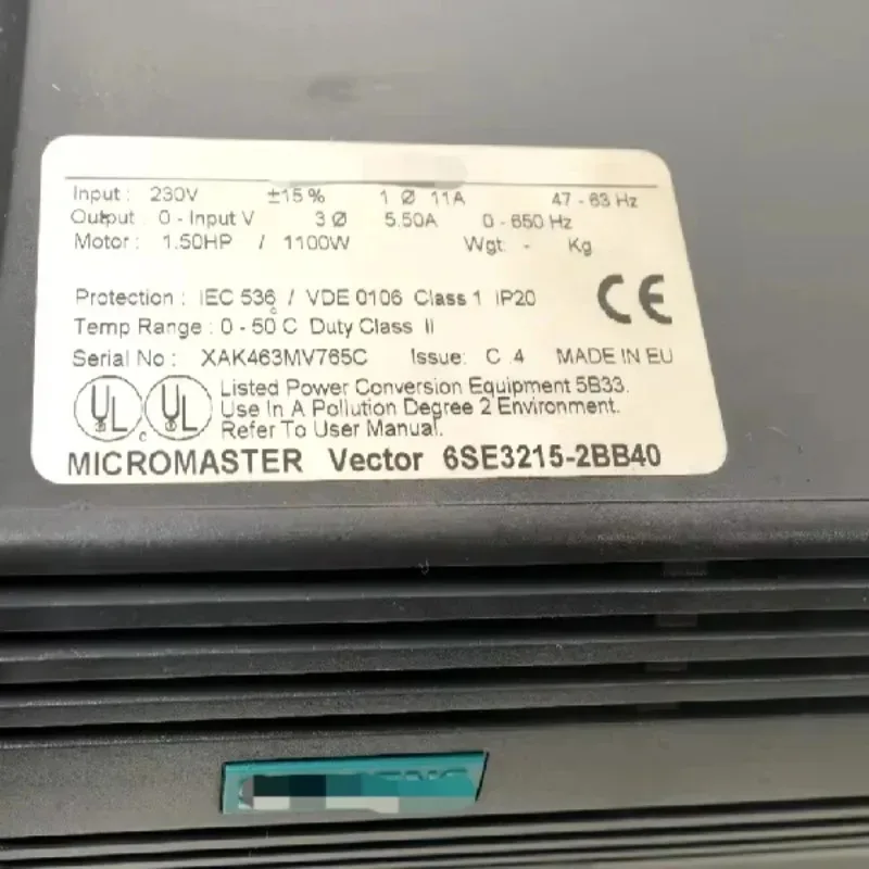 1 ピース真新しいオリジナルマイクロマスター 6se3215-2bb40 6se3 215-2bb40 イシュ​​エ C.4 Plc 産業オートメーション