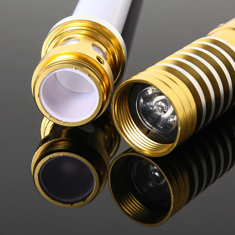 Upgraded Metal Lightsaber RGB 16 Colors, 2 In 1 Lightsaber Toy With Vibration Beat Sound And Breathing Sword Toy Flashing view 2