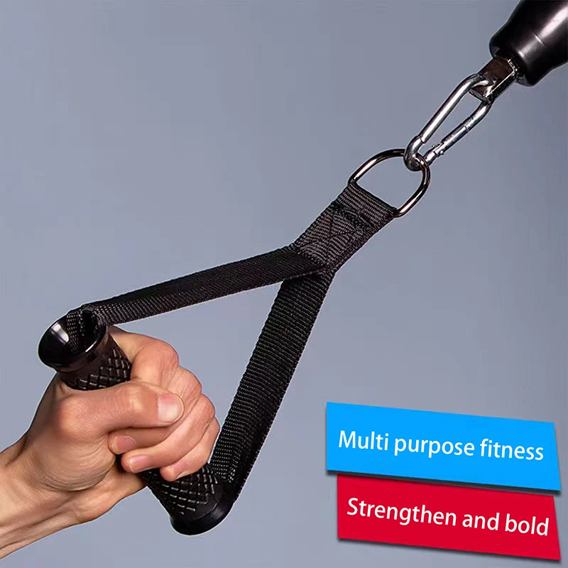 2Pcs Gym Grip Resistance Bands Exercise Handles Fitness Anti-slip Strong Grip Puller Handle Multifunction Gym Training Supplies