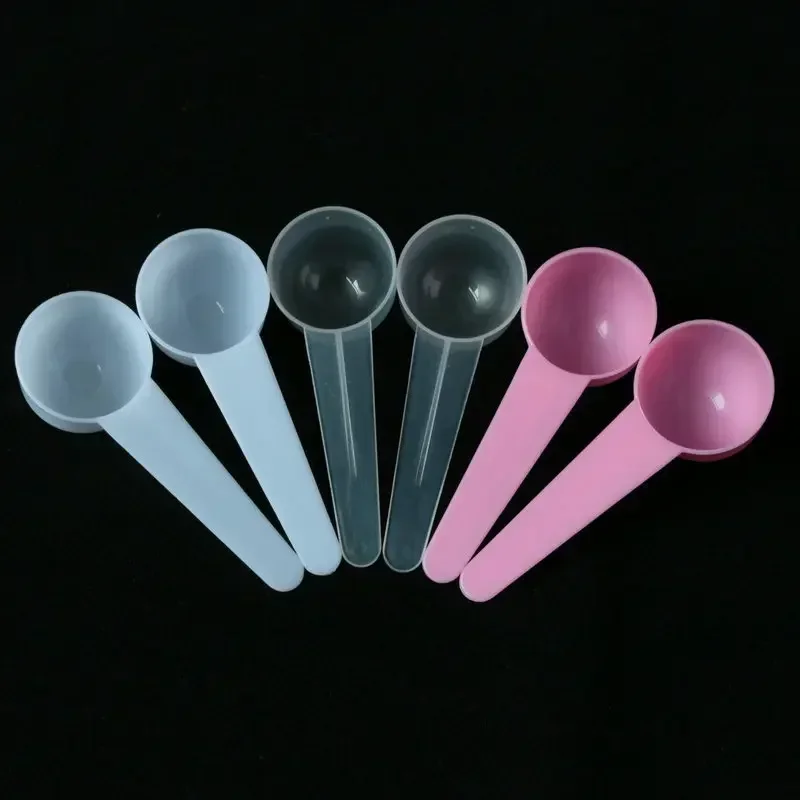 Spoon 5g Plastic PP Metering Spoon 10ml Milk Powder Liquid Mask Powder Spoon Round Bottom Short Handle