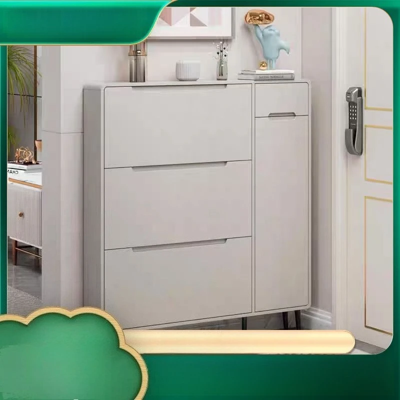 Ultra-thin shoe cabinet Household home storage porch cabinet Ultra-thin shoe cabinet Narrow