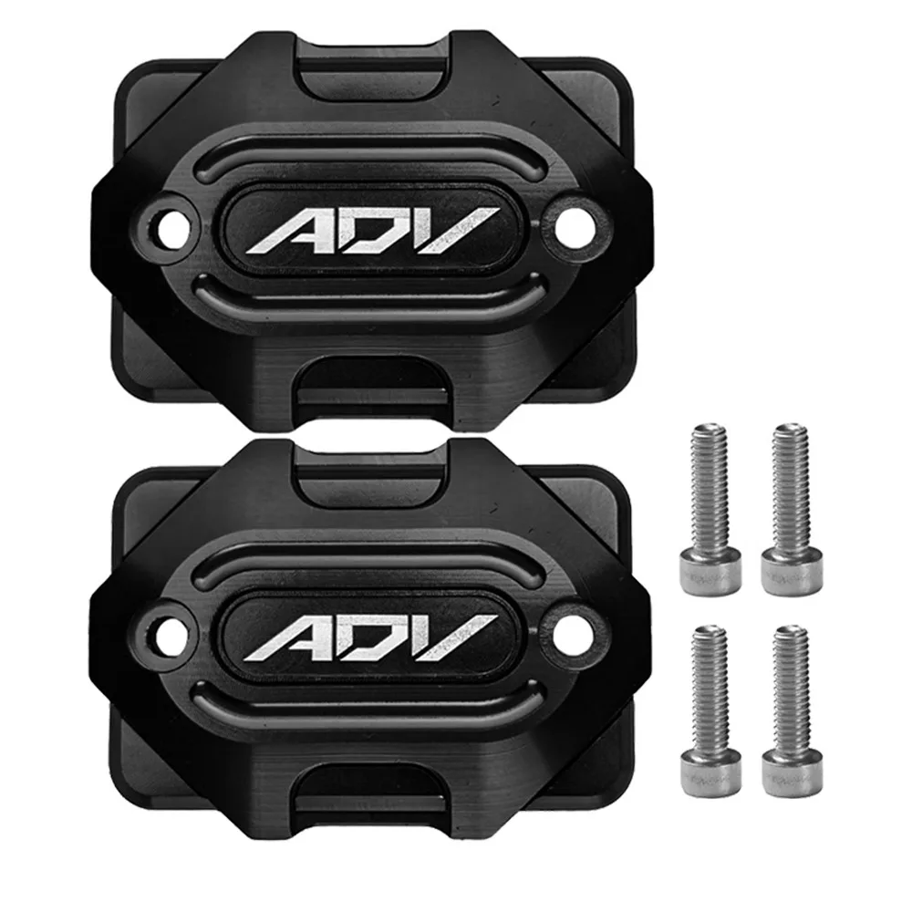 2Pcs Aluminum Alloy Motorcycle Oil Cup Lid Enhanced Durability with Screws Brake Fluid Reservoir Cap Premium Quality