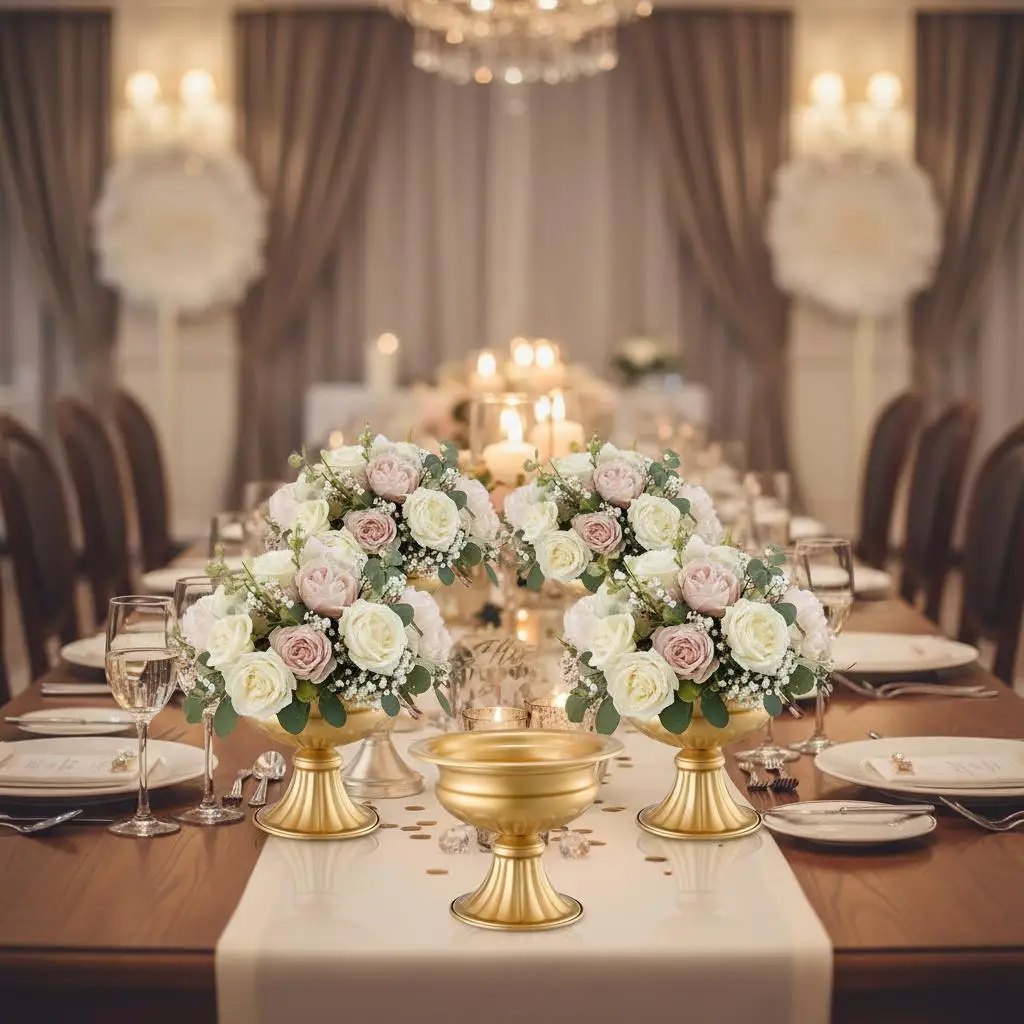 

10 шт. металлических подставок для цветов высотой 16 см/6,3 дюйма для свадебных столов, ужинов, юбилейных церемоний, для цветочных композиций