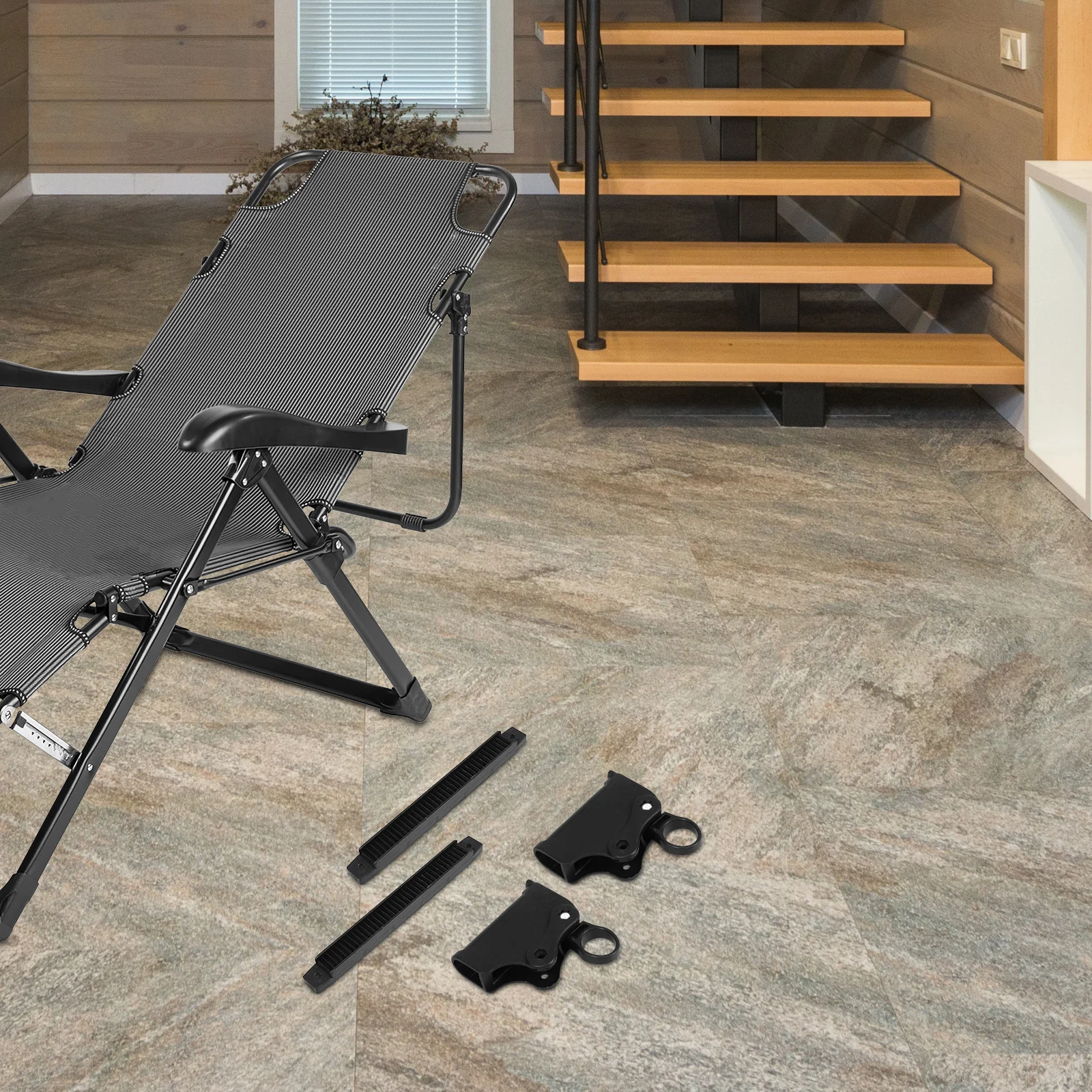 

1Pair Plastic Locking Latch Hinge Foldable Chair Parts Recliner Armrest Beach Lounge Camping Accessory Locking Table Hinge