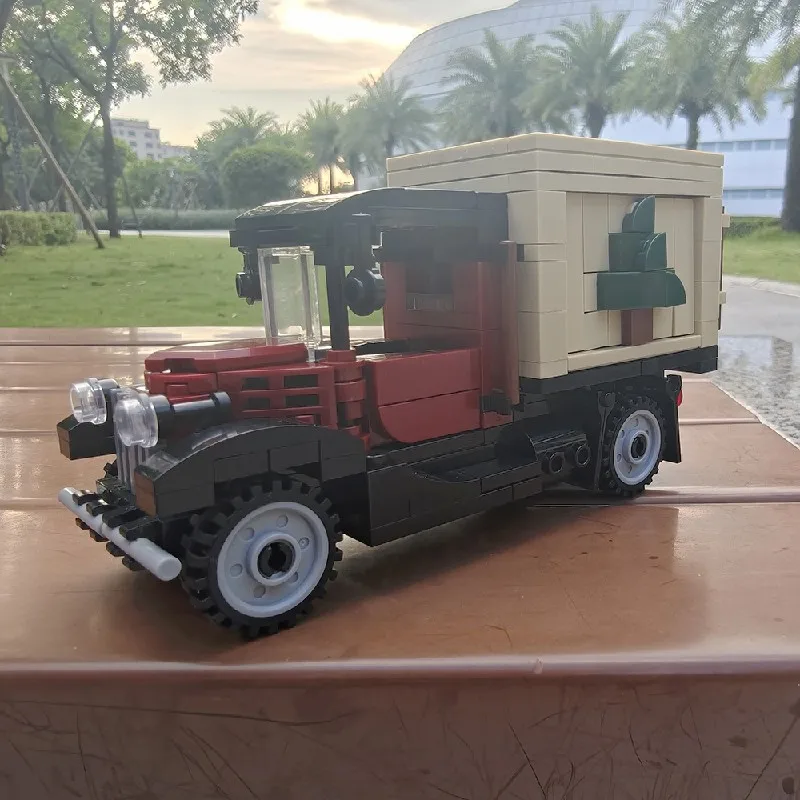 MOC Christmas car Building Blocks Modular Model Kit Assembly Toys Gift for Adults Kids