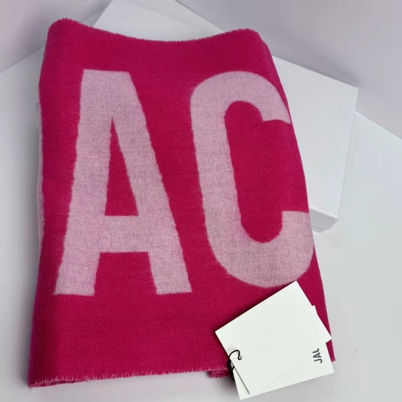 Роскошный бренд, Прямая доставка, осень/зима 2022, шарф из 100% шерсти, женская шаль с кисточками, мужской и женский теплый шарф в одном стиле