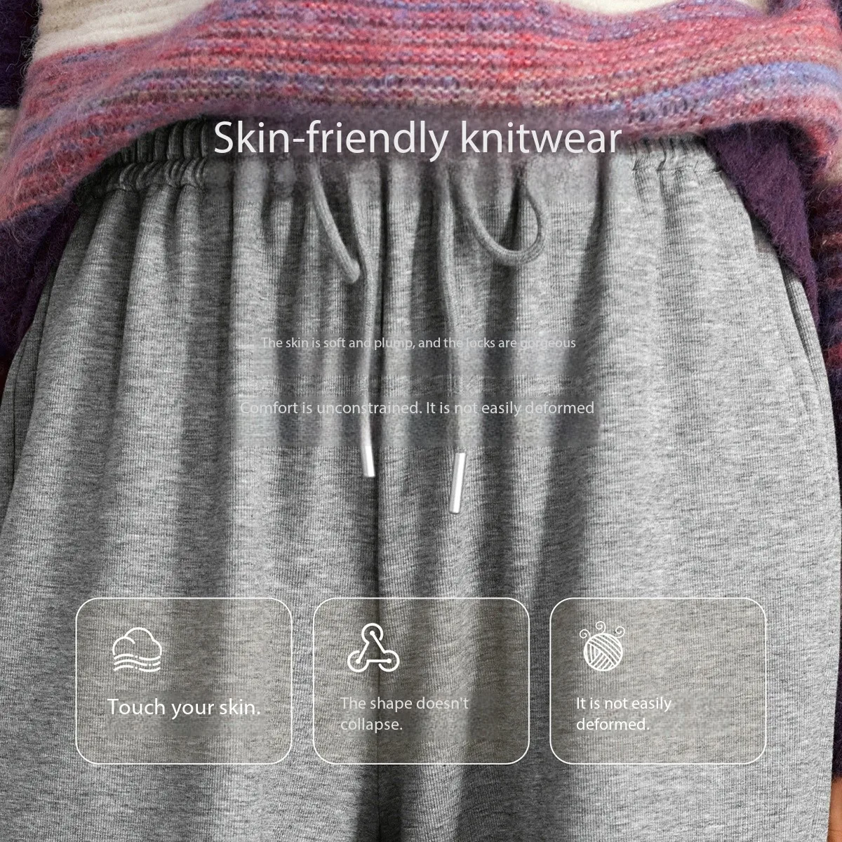 OLrain American High Waist Casual Pants Women 2025 Autumn New Lazy Casual Loose Straight Leg Pants Woman Trouser N56QK93666