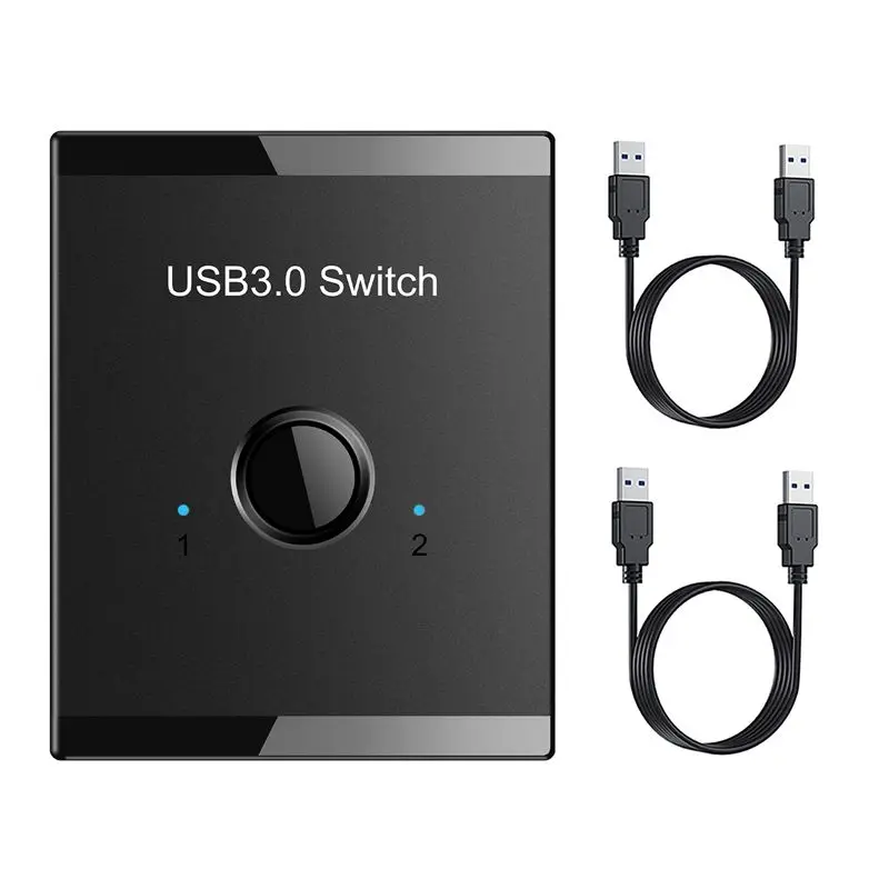 USB Switch KVM USB HUB 3.0 Switcher Selector KVM Switch For PC Keyboard Mouse Printer 1 PC Sharing 2 Devices USB Switch-ABIU
