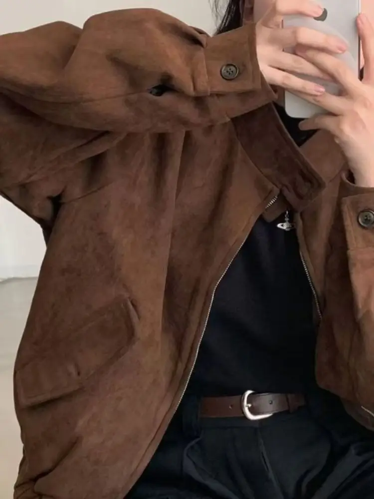 سترات منفوخة للنساء، شعارات سترة خريفية شبكية، حزام خصر احترافي مقصوص OL، تصميم فني حديث، بسيط ودافئ