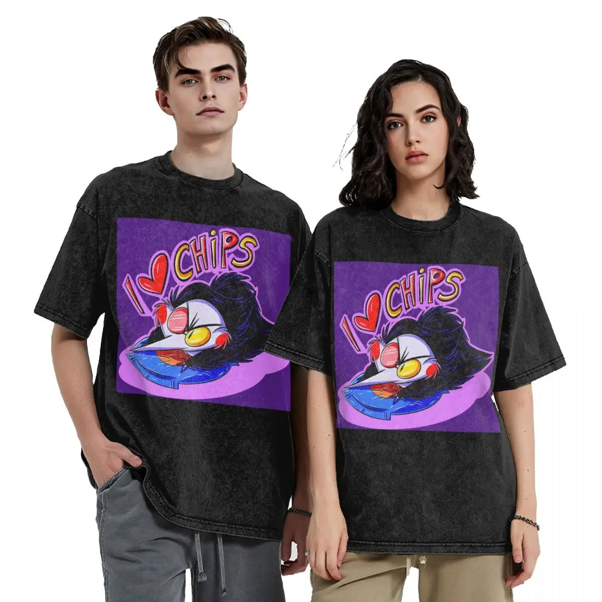 

Spamton Deltarune Big Shot Hip Hop Short Sleeve T-Shirts Washed Tops Tees Streetwear T Shirt Printed for Men Women