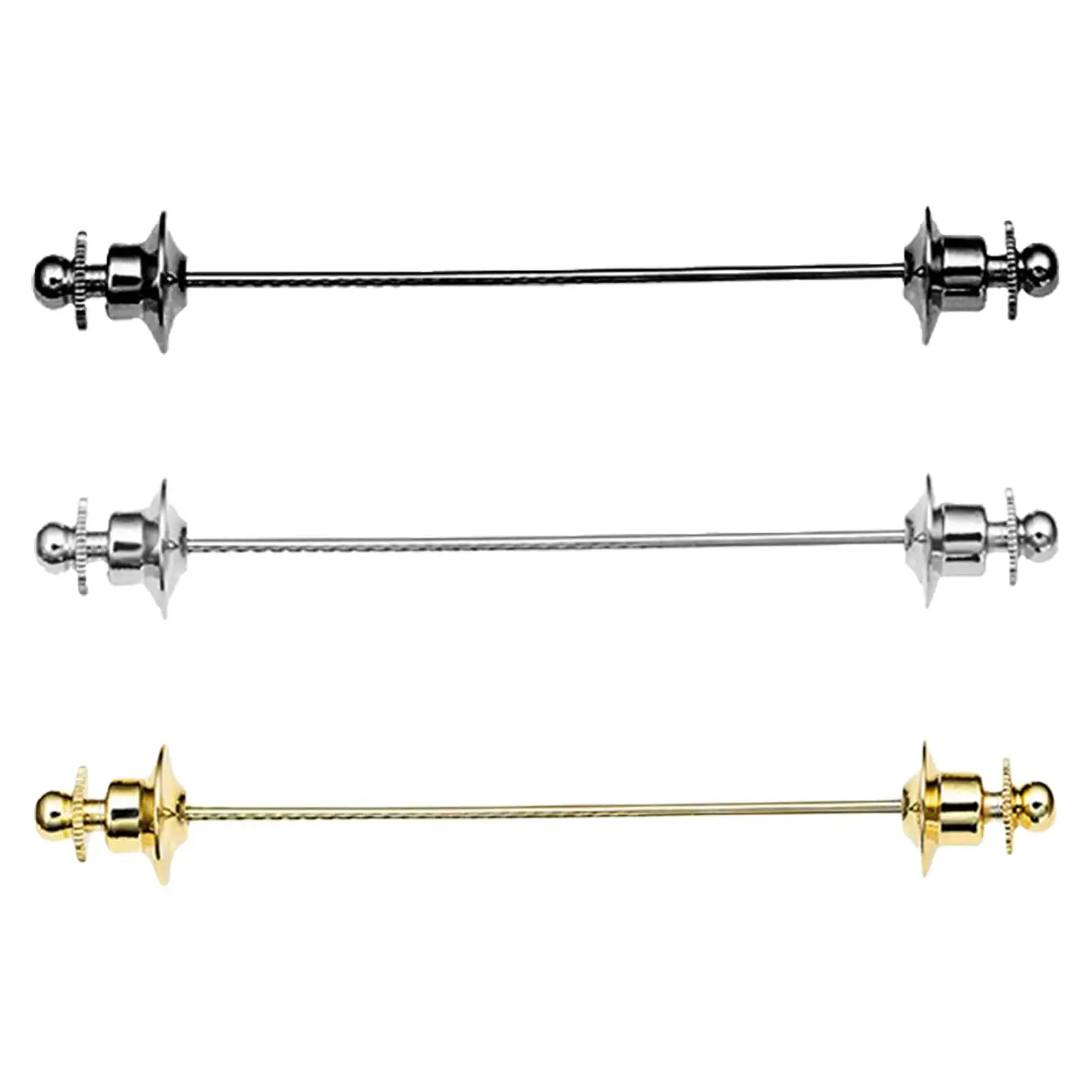 Fashion Shirt Collar Bar Tie Pin for Men Copper Accessories Suit Brooch for Business