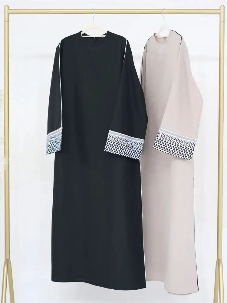 Ramadan Linen Kaftan Dubai Abaya Islam Muslim Modest Dress Kaftan Abayas For Women Kebaya Caftan Marocain Robe Femme Musulmane