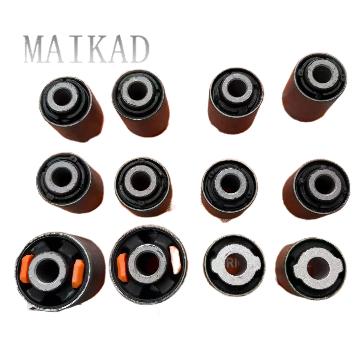 12PCS/set Rear Suspension Bushing Kit Control Arm Rubber for Land Rover Range Rover Evoque Freelander 2  LR025421 LR001182