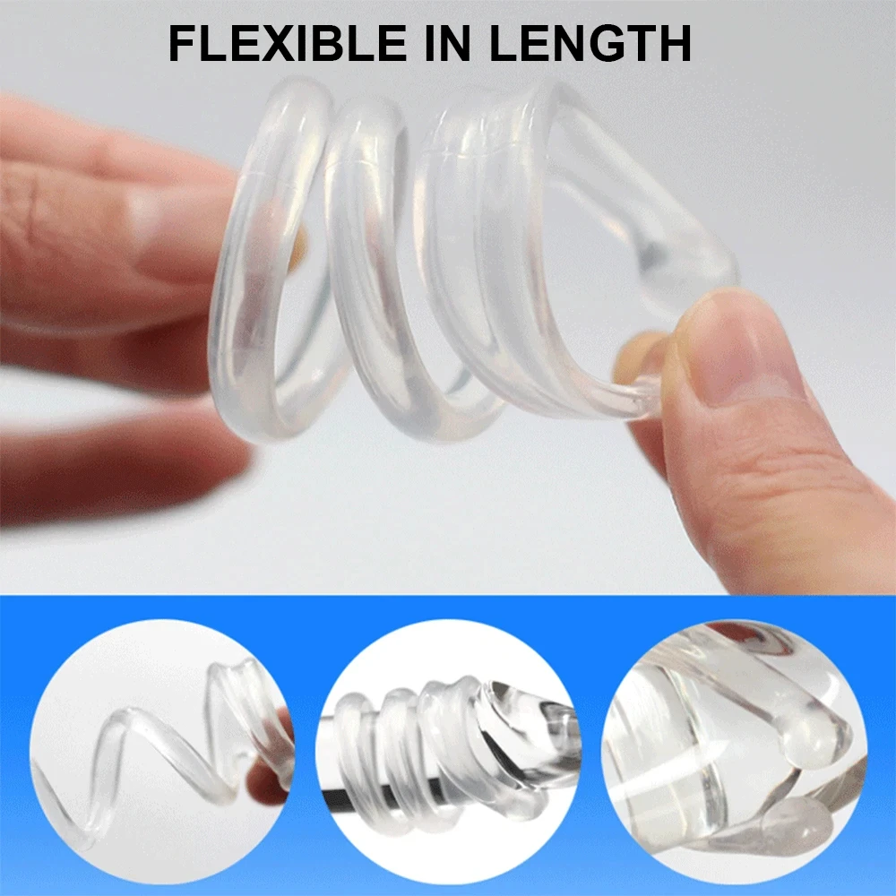 ذكر القضيب الأكمام الجنس لعب الكبار القلفة مصحح المقاومة حلقة تأخير القذف خواتم الديك C على شكل السائل المنوي قفل خواتم #4
