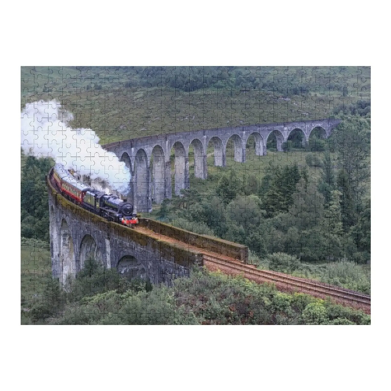

Steam Engine on the Glenfinnan viaduct Jigsaw Puzzle Personalized Toys Customs With Photo Puzzle
