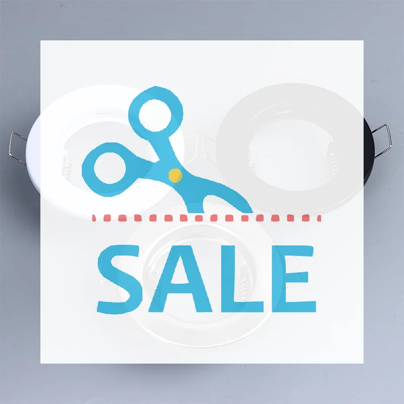 

LED Downlights Frame Round Fixture Adjustable Downlight Led Holders Cutout For MR16 GU10 Bulb Holder Recessed LED Spot Light