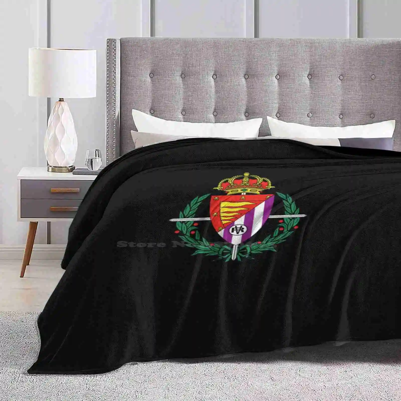 Real Valladolid Escudo Creative Design Light Thin Soft Flannel Blanket Real Valladolid Insignia Valladolid Retro Valladolid