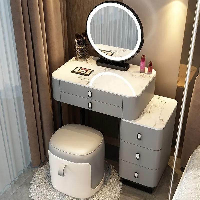 

Simplicity Bedroom Vanity Table Nordic Storage Drawers Italian Vanity Table Set Luxury Meuble Coiffeuse Bedside Table Furniture