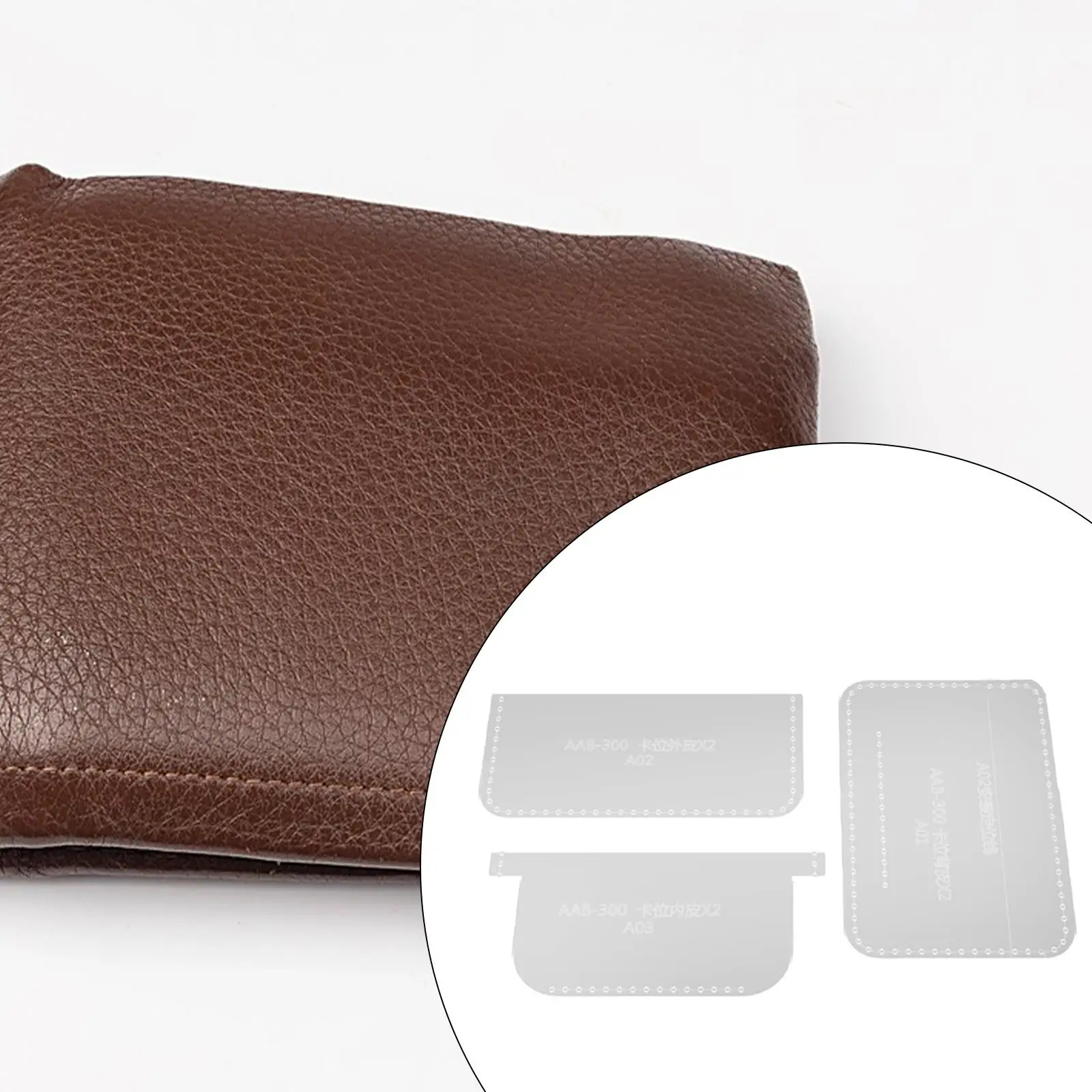 

Набор шаблонов для кожевенного ремесла: акриловые трафареты для сумок и держателей для карт (сделай сам)