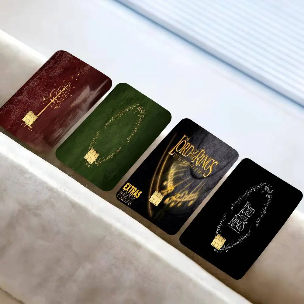 Anime    Anime Cartoon 1 set of 4 pcs Sticker Film Skin for Credit Card Debit Bank Bus Card L-Lord Of The Ringes