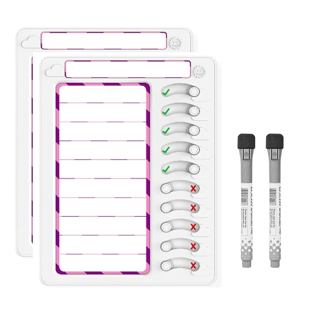 Erasable Chore Chart for Kids Multiple Kids Chore Board for Kids Task Planning Board with Markers