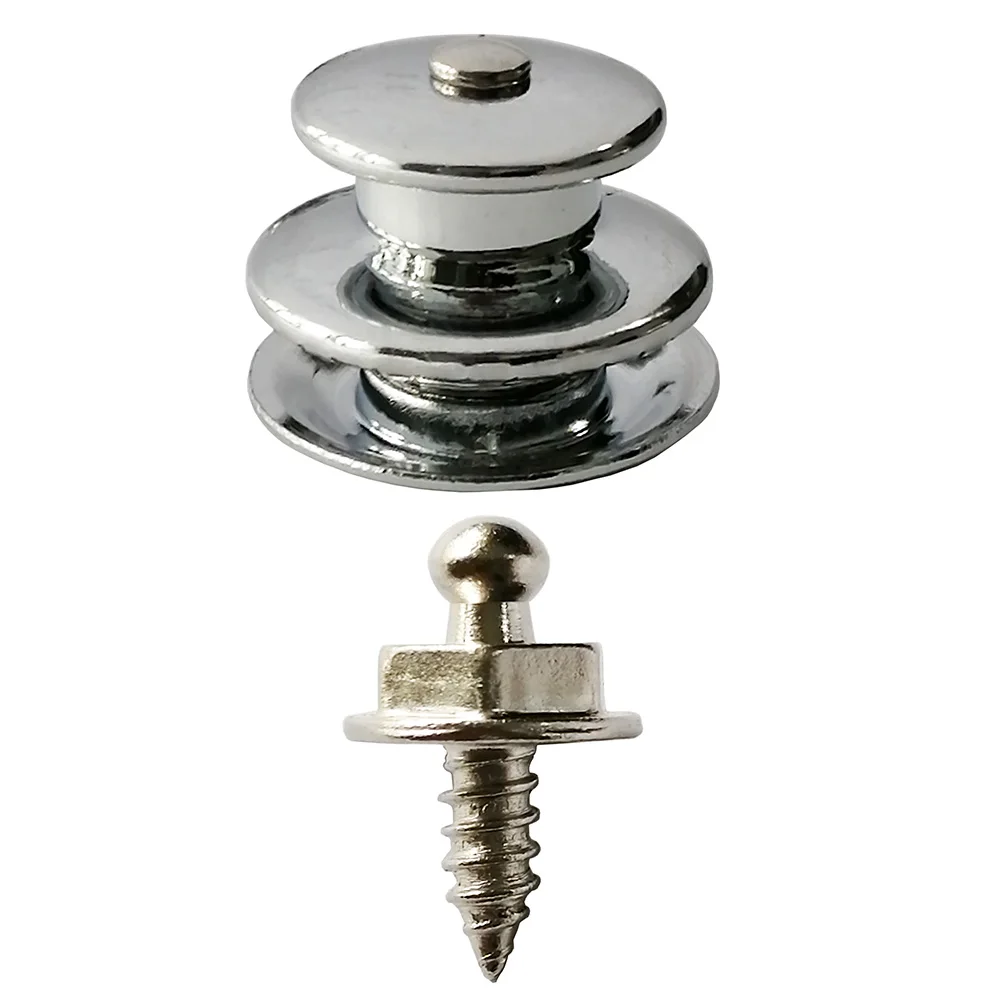 10 Sets QD Boat Canvas Snaps Fastener Upper Part / Lower Part Chrome Plated Brass for Boat RV Canvas Canopies Yacht