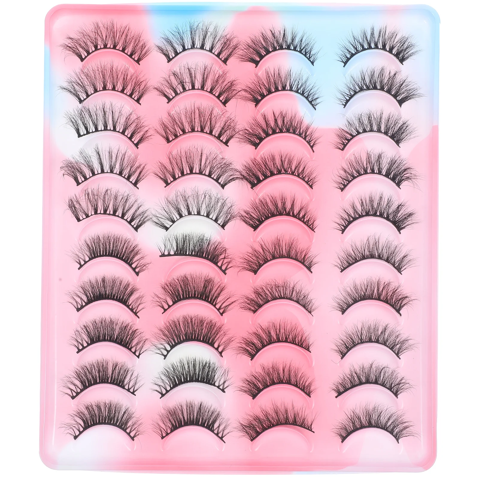 20Pairs Safe Skinfriendly Eyelashes Bulk Lash Strips Natural Look Makeup Lashes Lashes in Bulk Eyelashes Eye Lash Strip