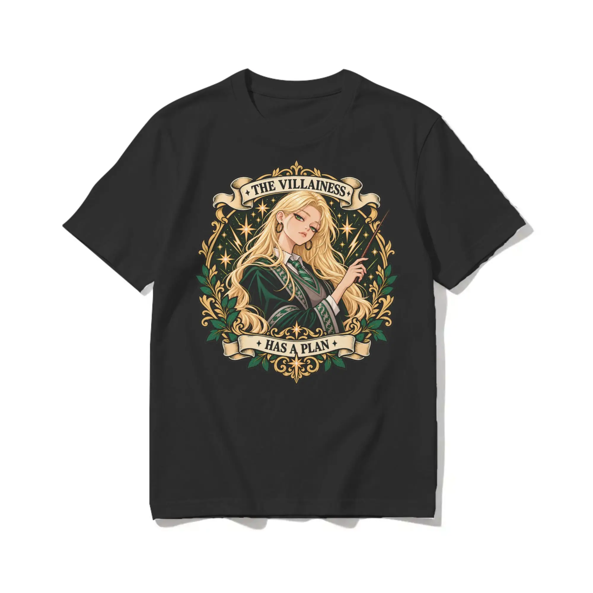 Carina Malfoy – Villanous Malfoy Fan Art Malfoid Meme for Men T Shirt Novelty Tee Shirt Round Neck T-Shirts Pure Cotton Clothing
